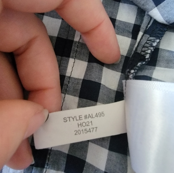 JCrew Factory Button Up Top Size XS Blue/White - Picture 10 of 10